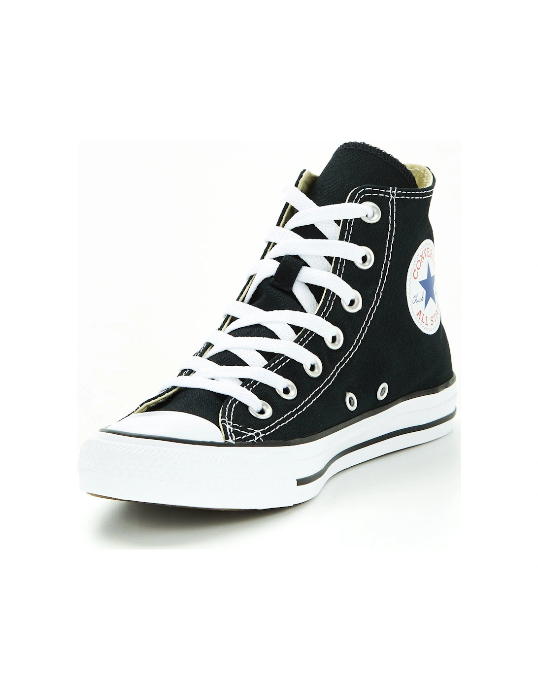 Unisex Wide Hi Top Trainers - Black, 7 of 6