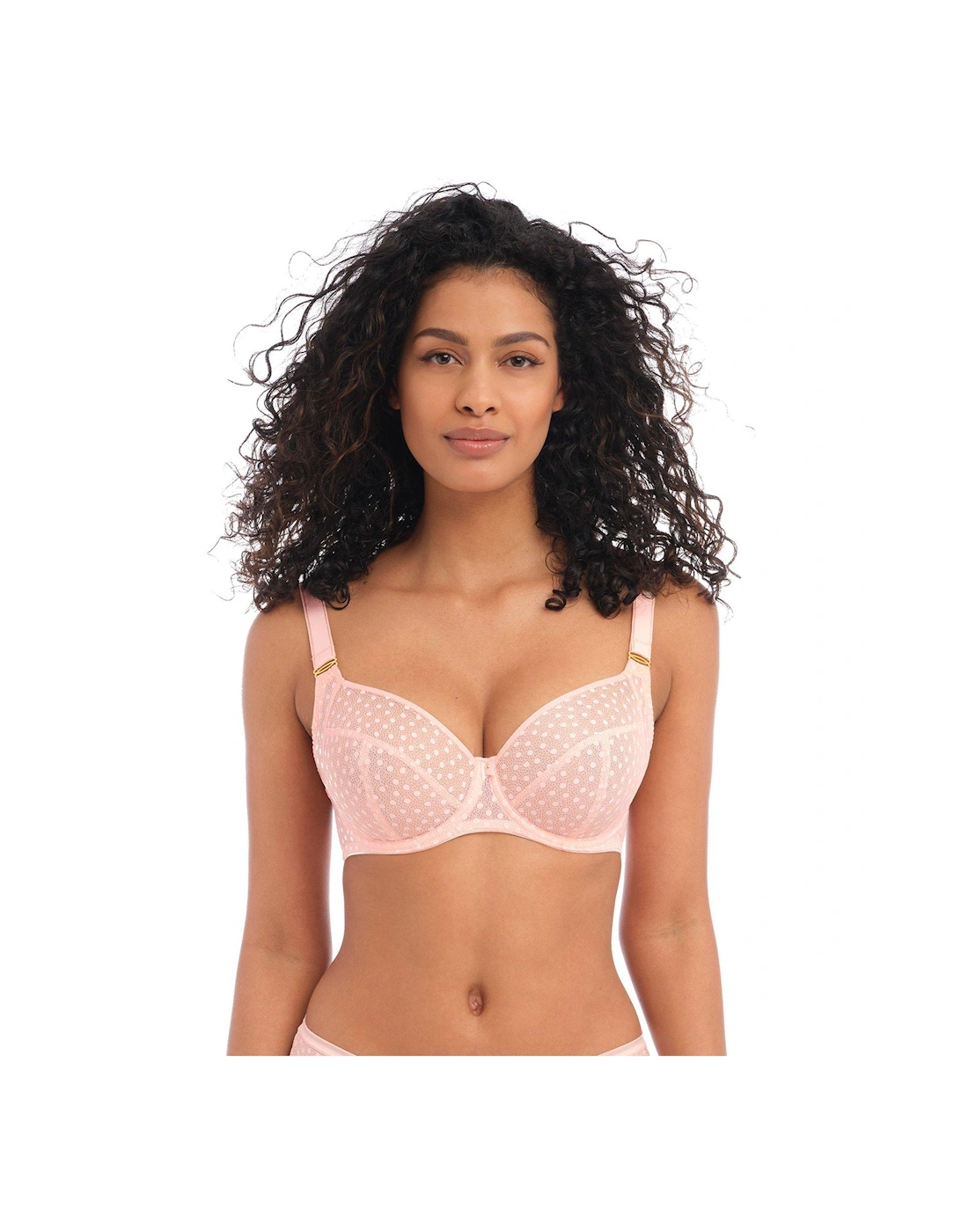 Starlight Underwired Hero Balcony Side Support Bra K cup Rosewater Bra - Pink, 4 of 3