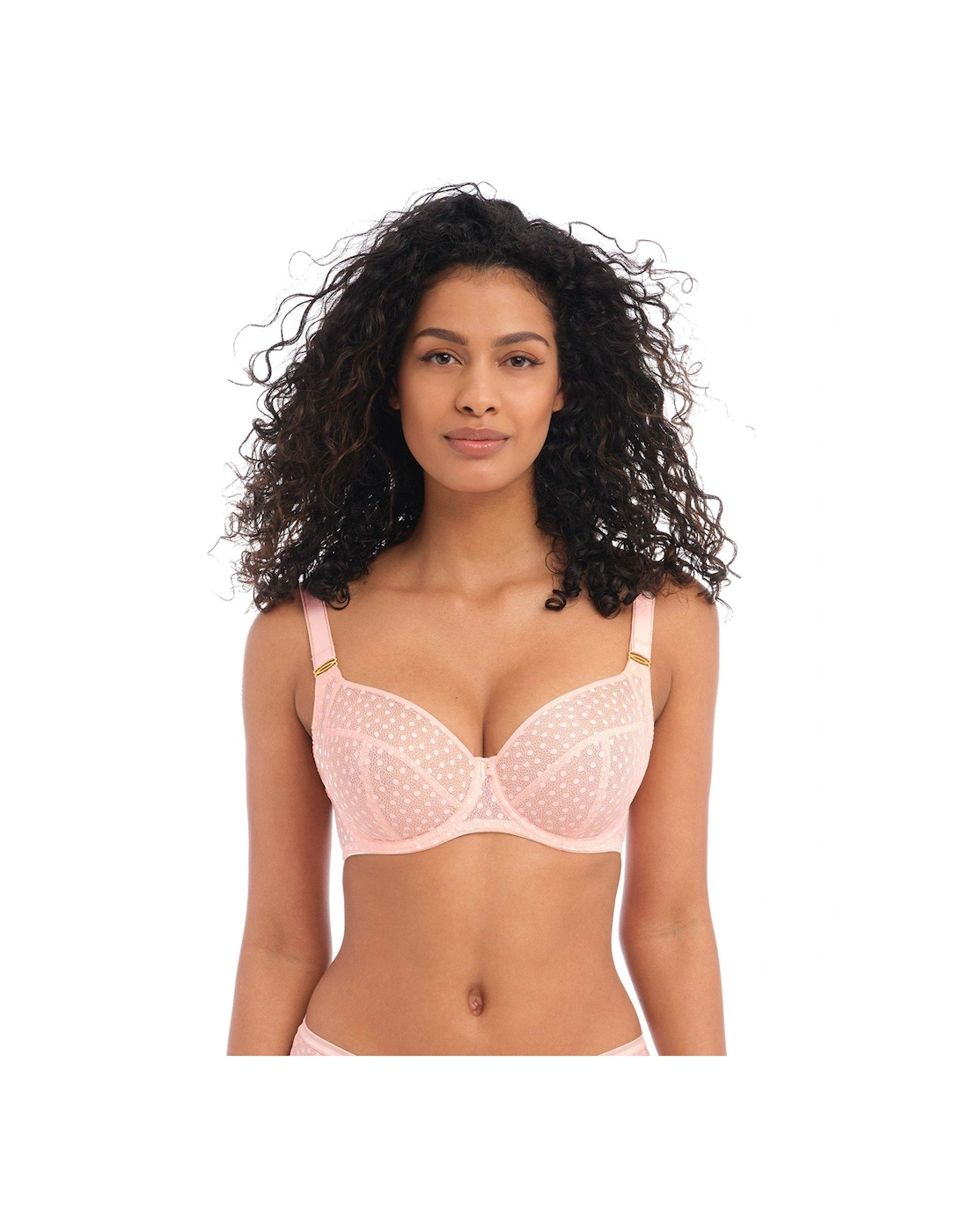 Starlight Underwired Hero Balcony Side Support Bra K cup Rosewater Bra - Pink, 3 of 2