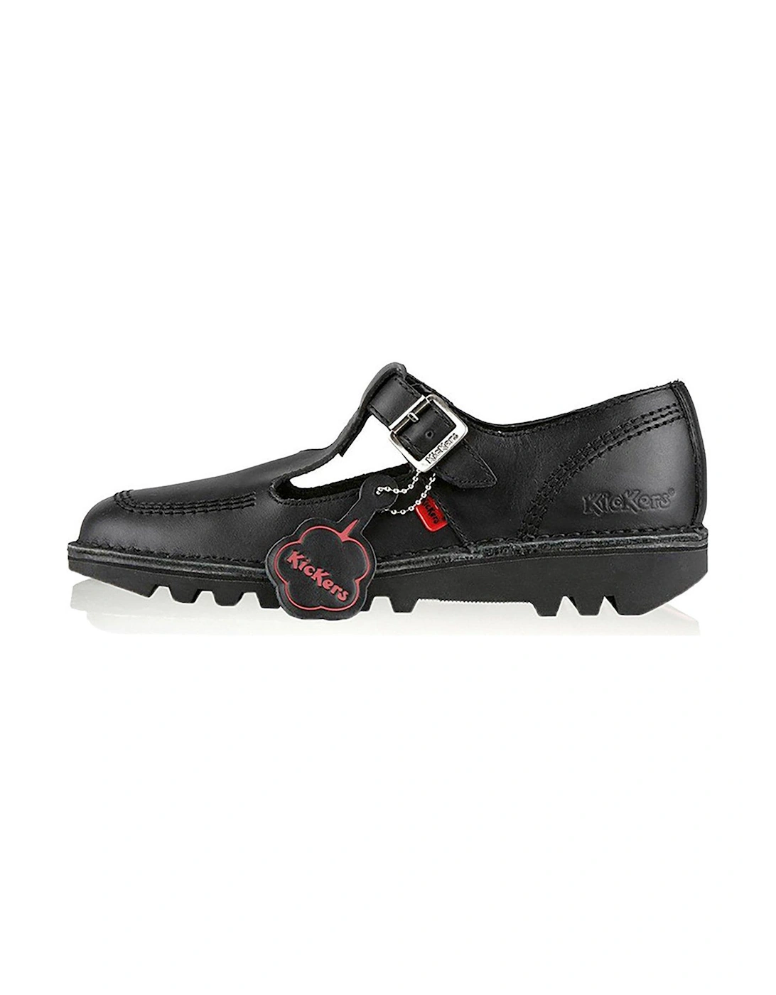 Kick Lo Aztec Leather Flat Shoe - Black, 7 of 6