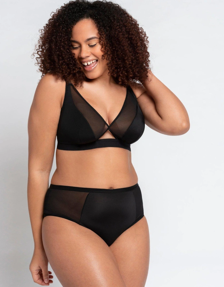 Everyday Get Up & Chill Bralette - Black