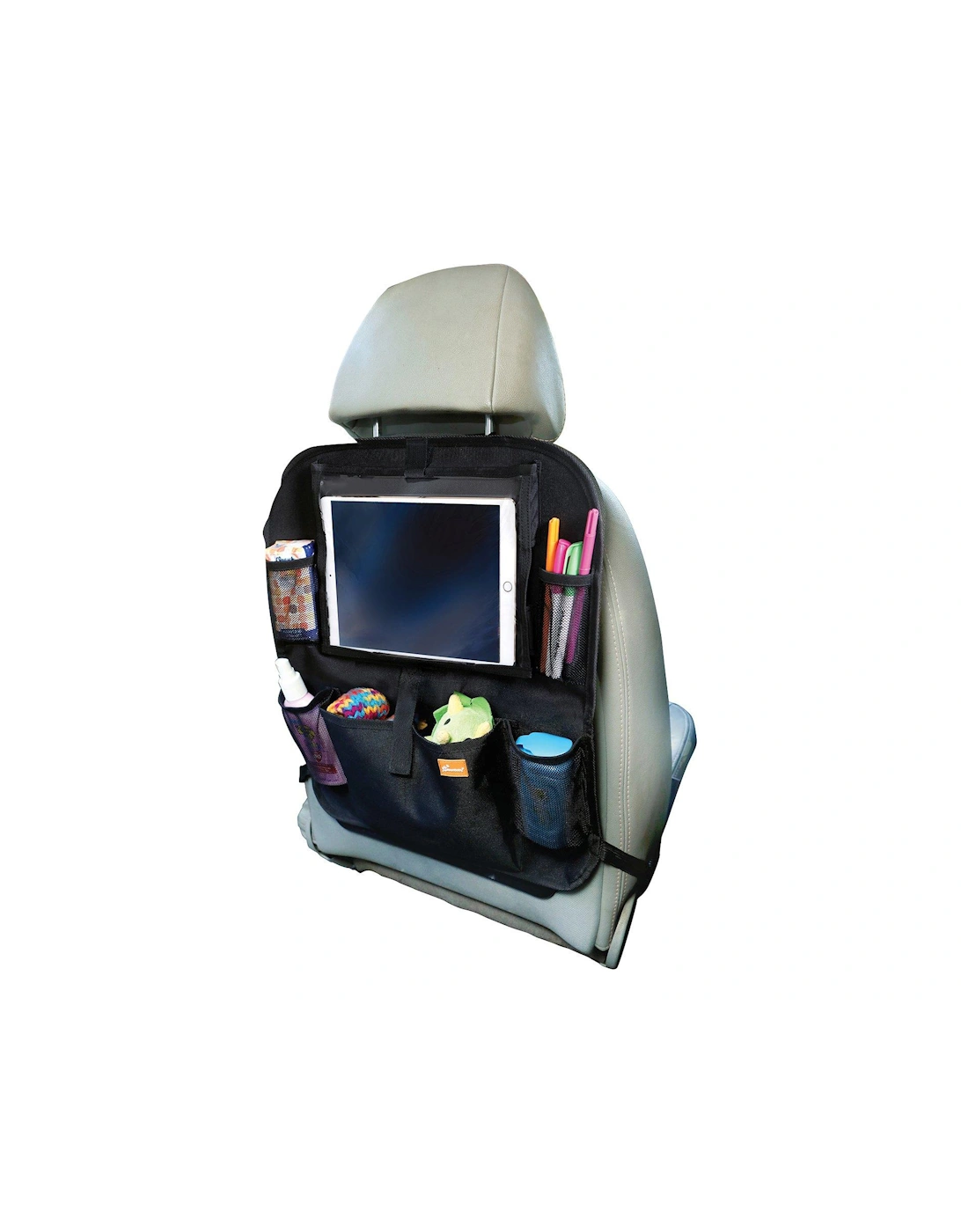 Backseat Organiser with Built-in iPad Holder - Black, 3 of 2