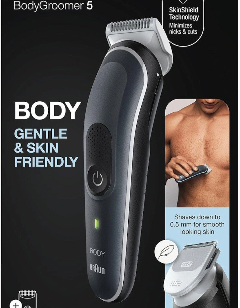 Body Groomer 5 BG5350 Manscaping Tool For Men with Sensitive Comb