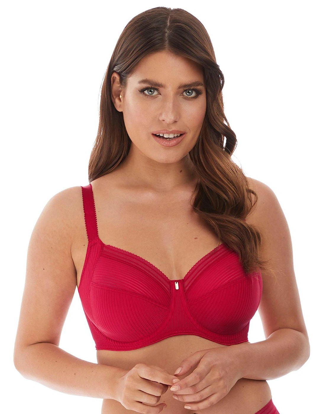 Fusion Underwired Full Cup Side Support Bra - Red, 4 of 3