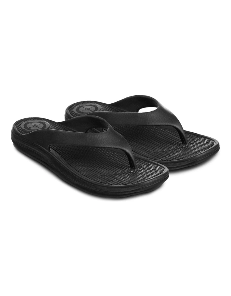 Ladies Solbounce With Toe Post Sandals - Black
