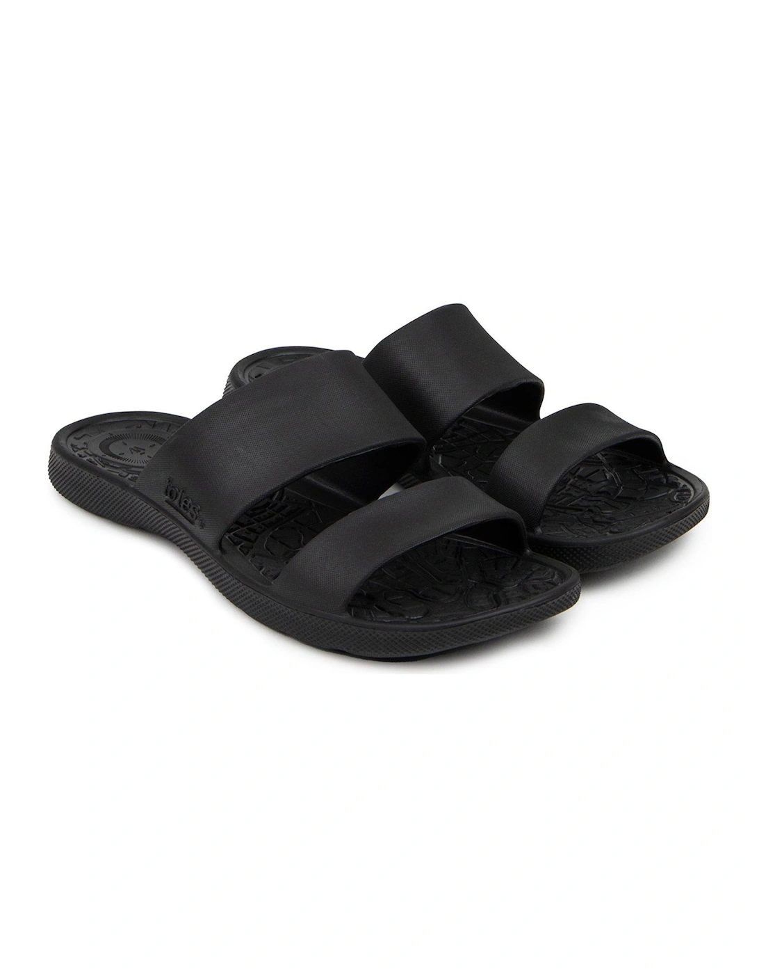 Ladies Solbounce Double Strap Slide Sandals - Black, 2 of 1