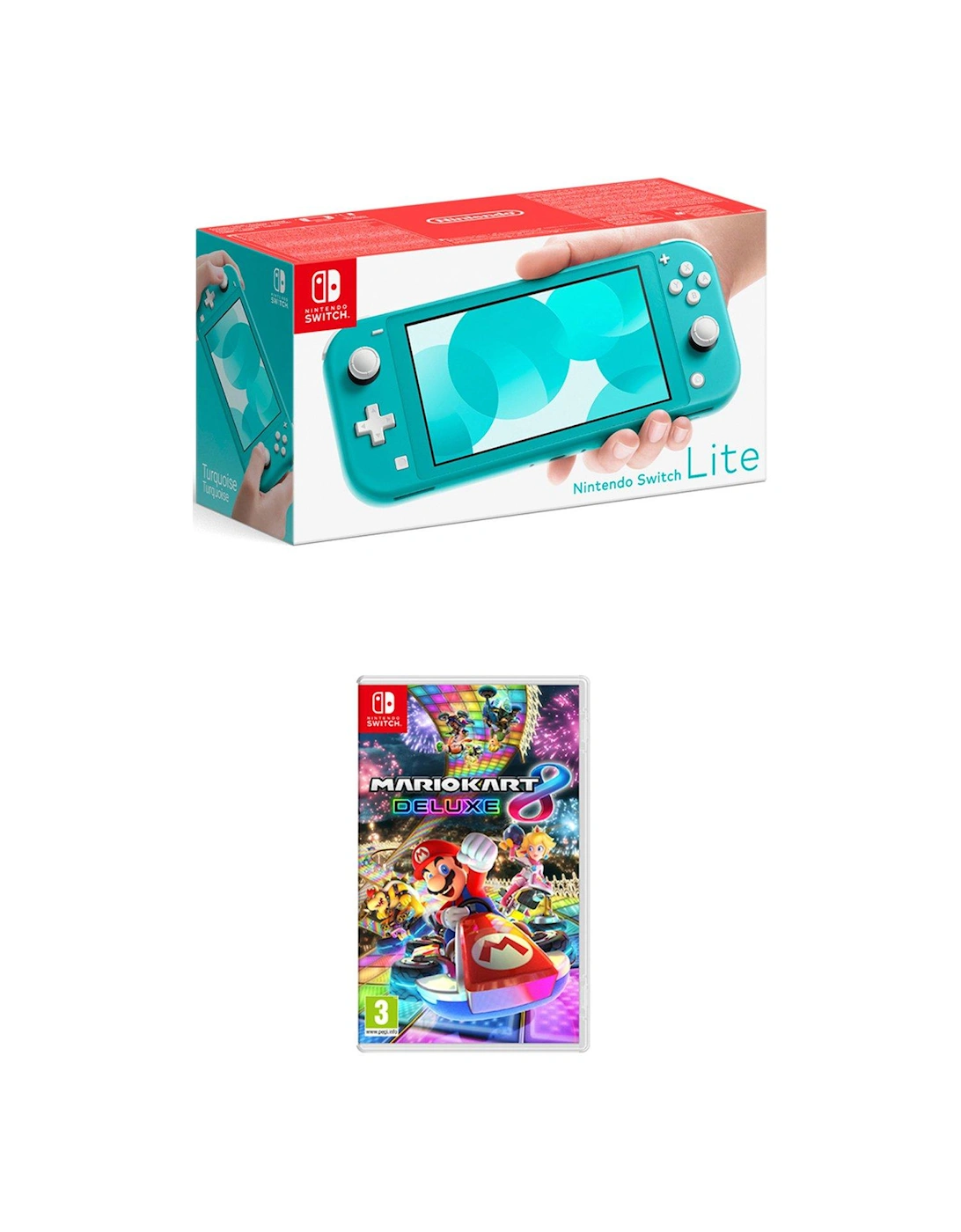 Switch Lite  Console with Mario Kart 8 Deluxe, 2 of 1