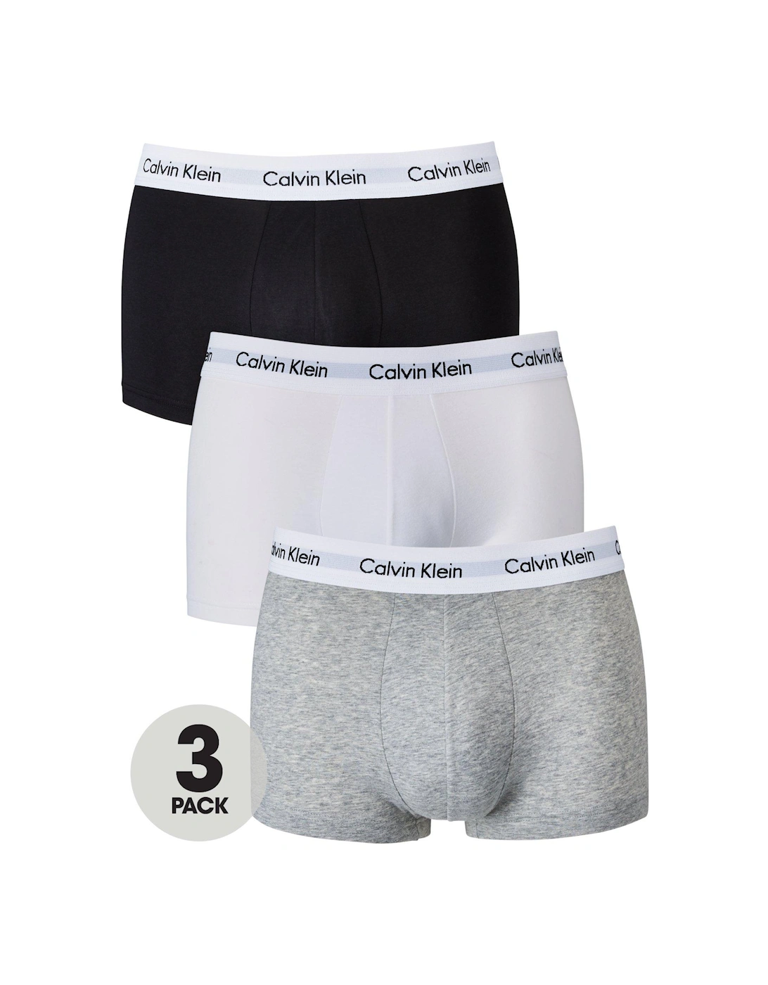 3 Pack Low Rise Trunks - Multi, 3 of 2