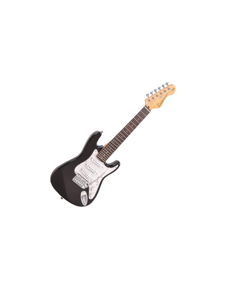 3/4 Size Electric Guitar Bundle - Gloss Black