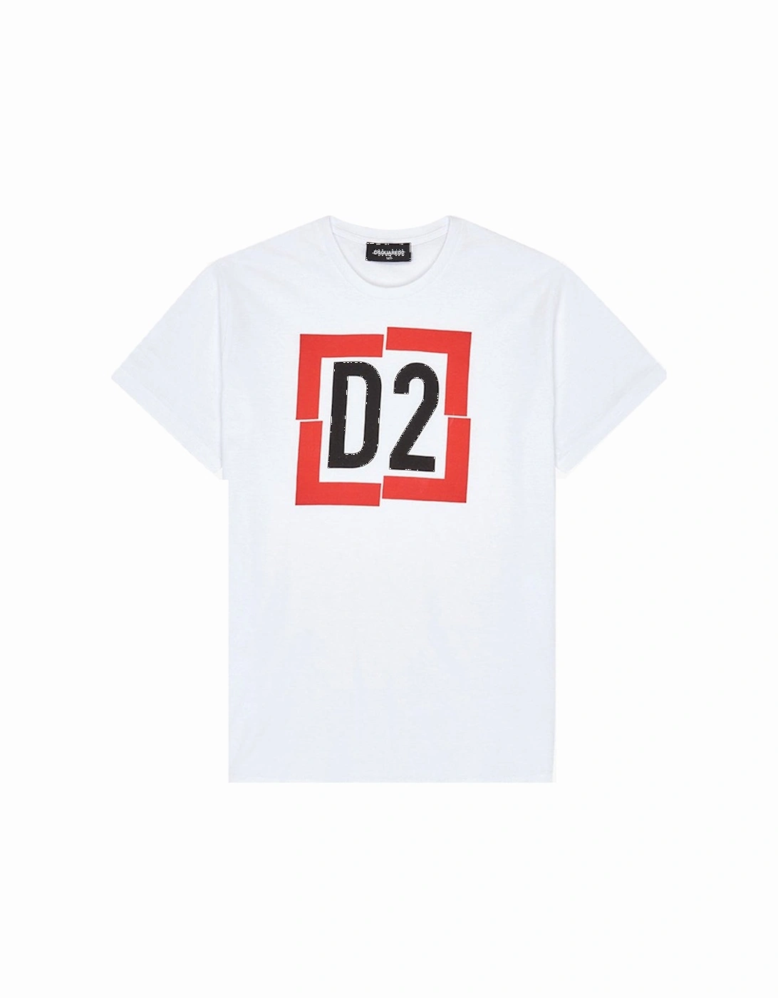 Boys D2 Logo T-shirt White, 3 of 2