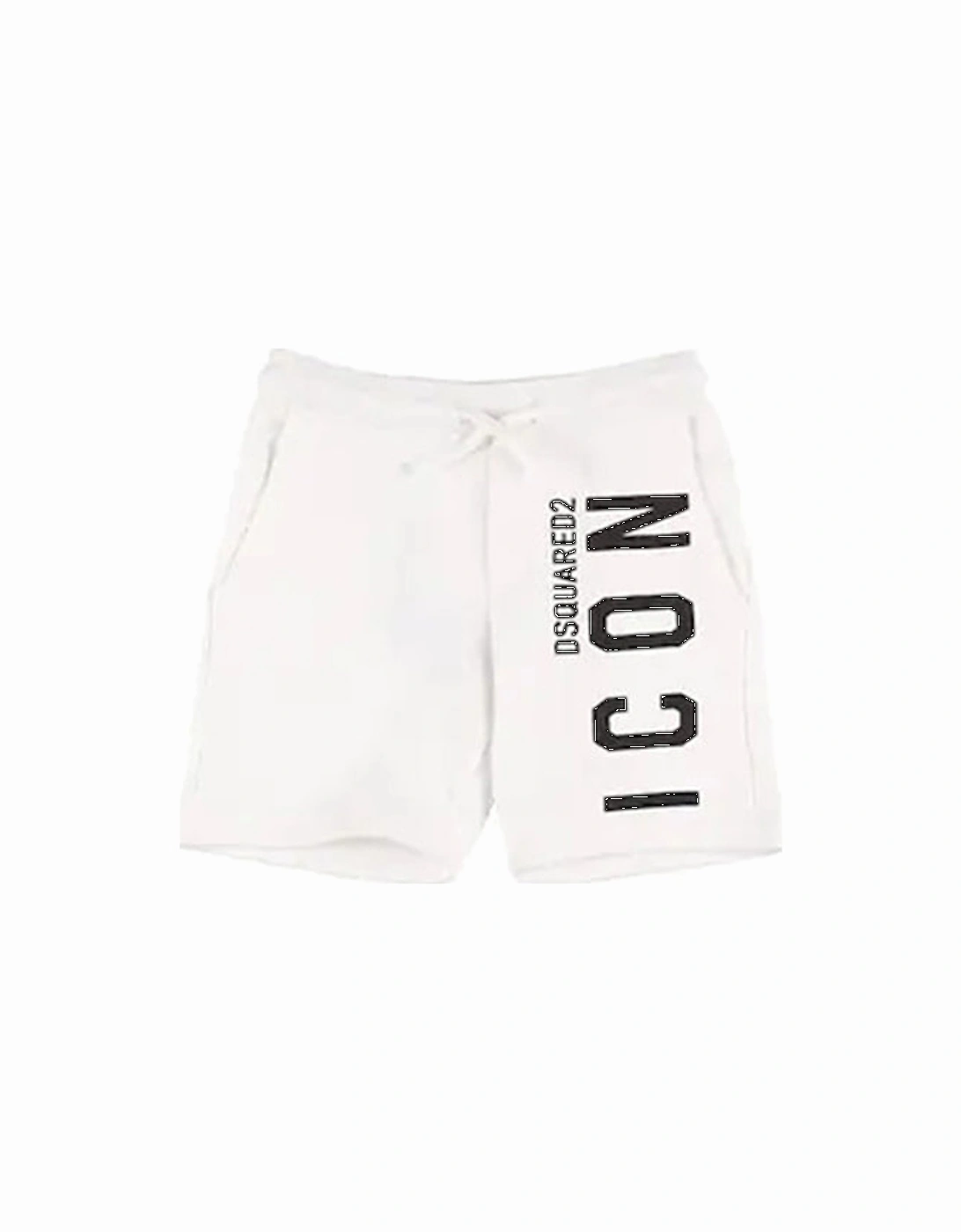 Boys Icon Print Cotton Shorts White, 2 of 1