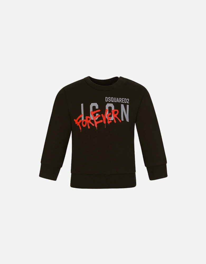 Baby Boys Icon Forever Sweater Black