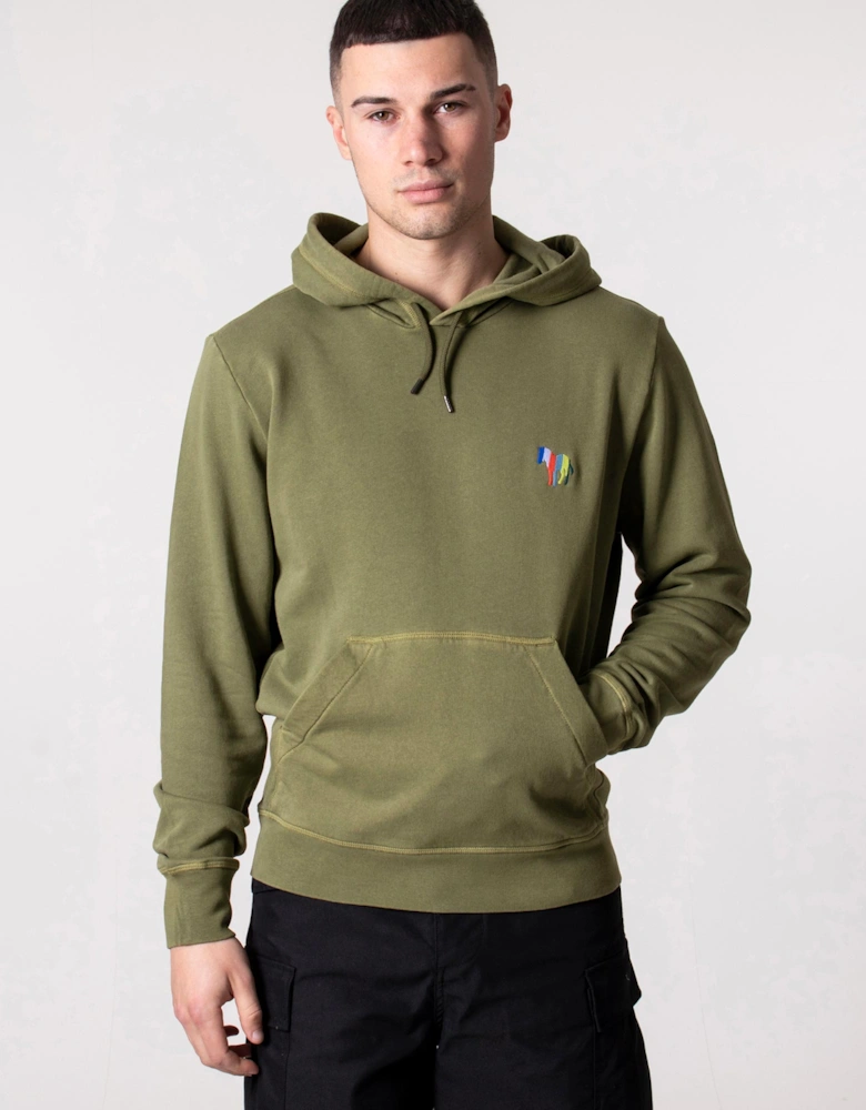 Stripe Zebra Logo Hoodie