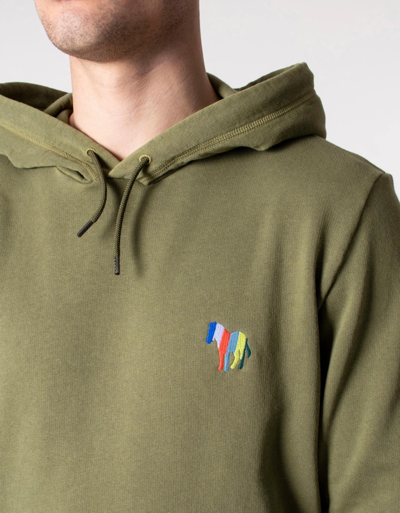 Stripe Zebra Logo Hoodie