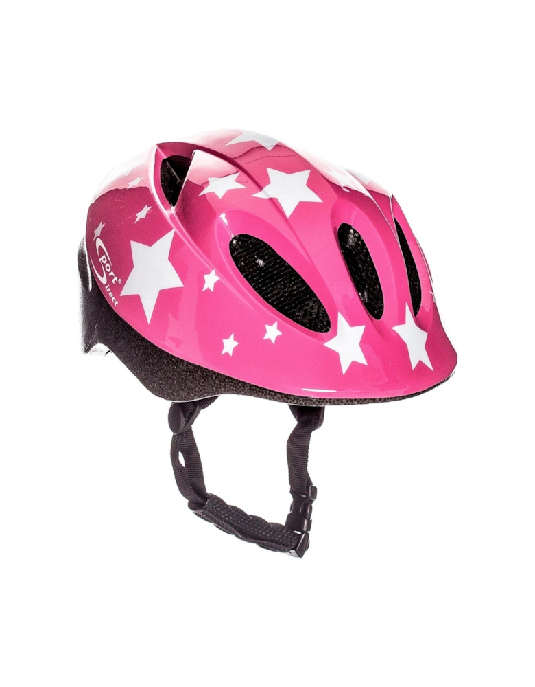 Pink Stars Children'S Helmet 48-52cm