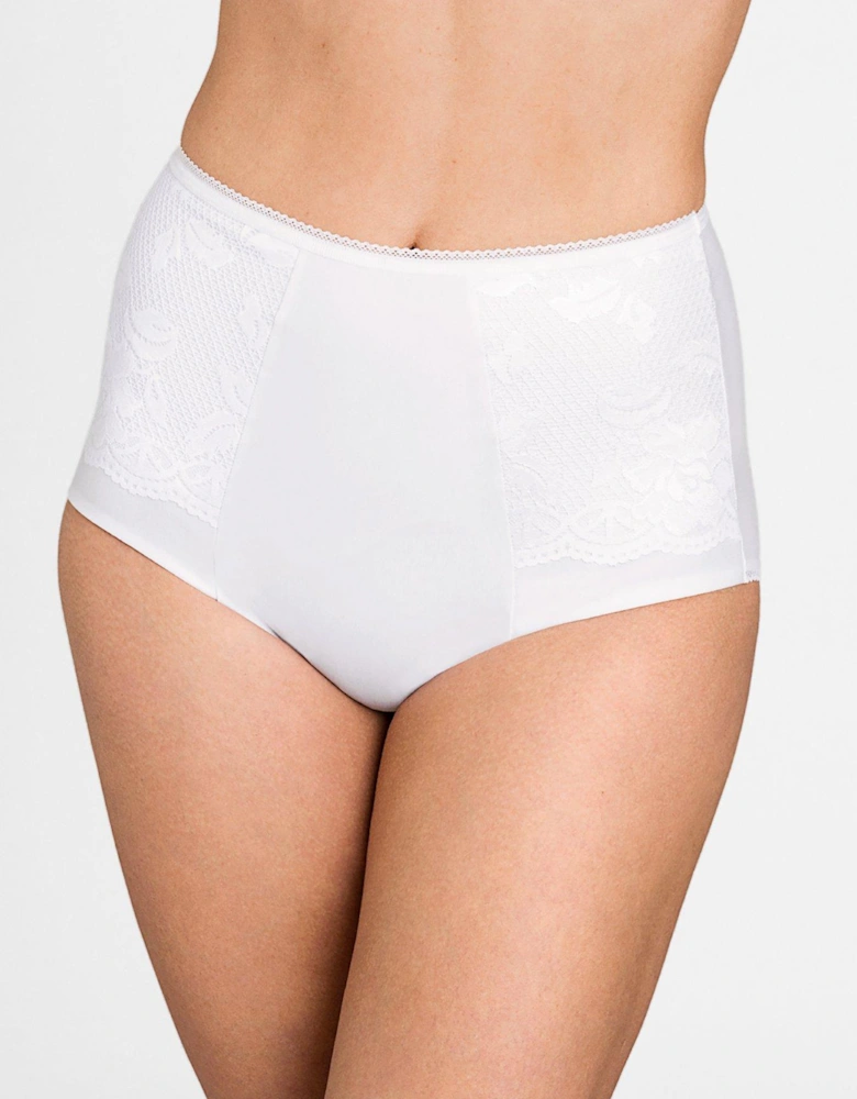 Lovely Lace Panty Girdle - White