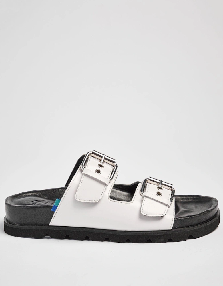 Jada Flat Sandals - White