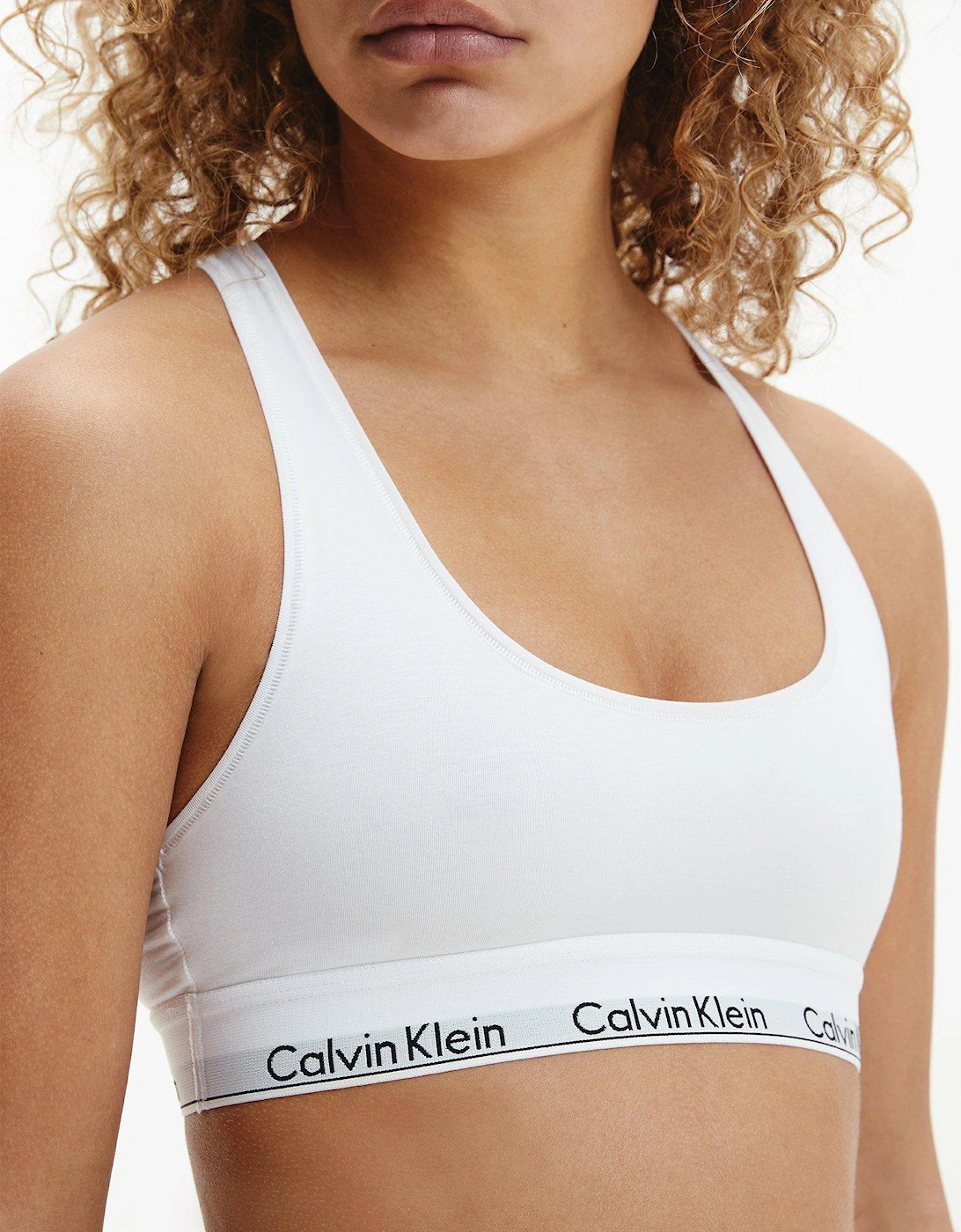 Modern Cotton Bralette - White, 2 of 1