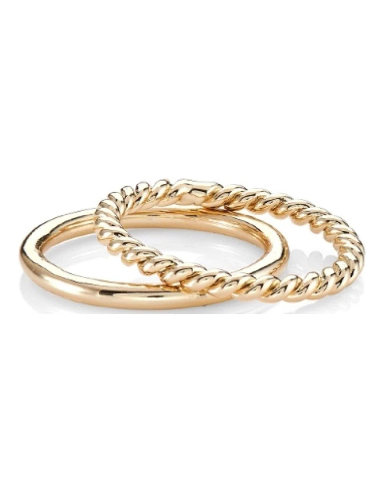 Lucia Braided Set of 2 Rings