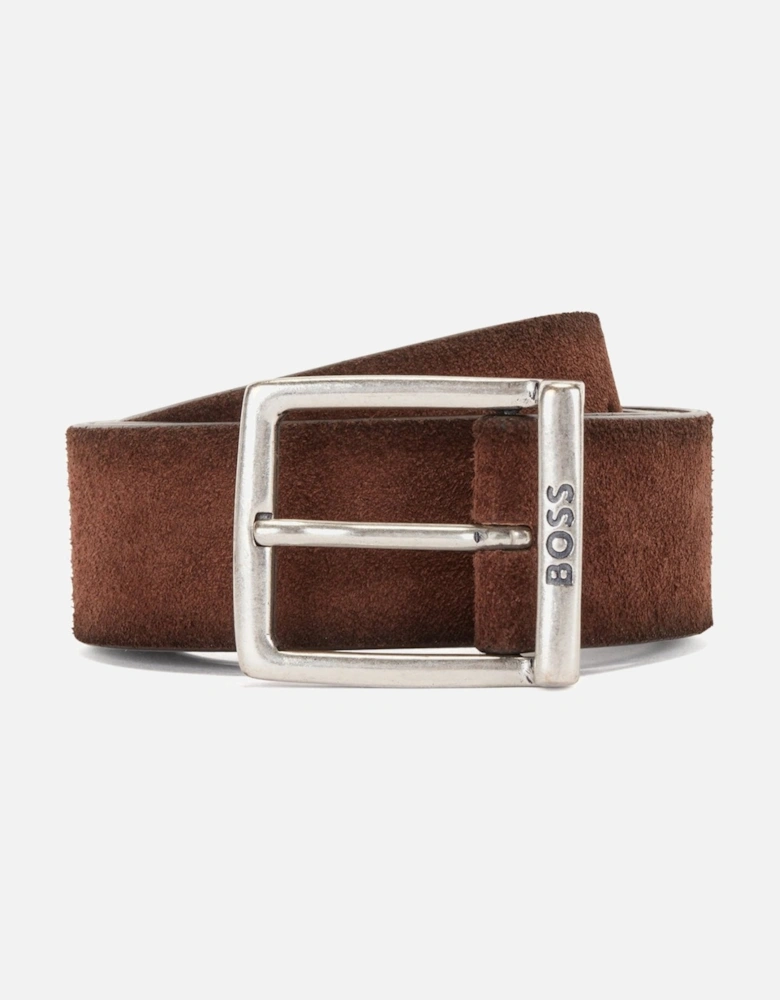 Rudy-V Leather Suede Brown Belt