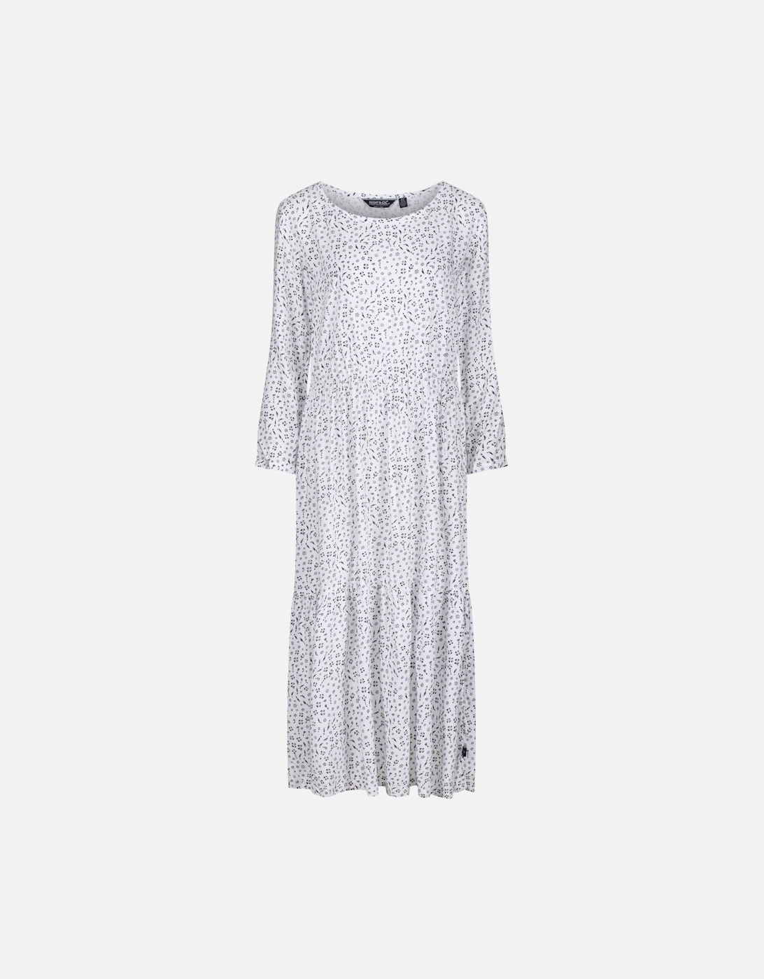 Womens/Ladies Briella Ditsy Print Long-Sleeved Casual Dress, 6 of 5