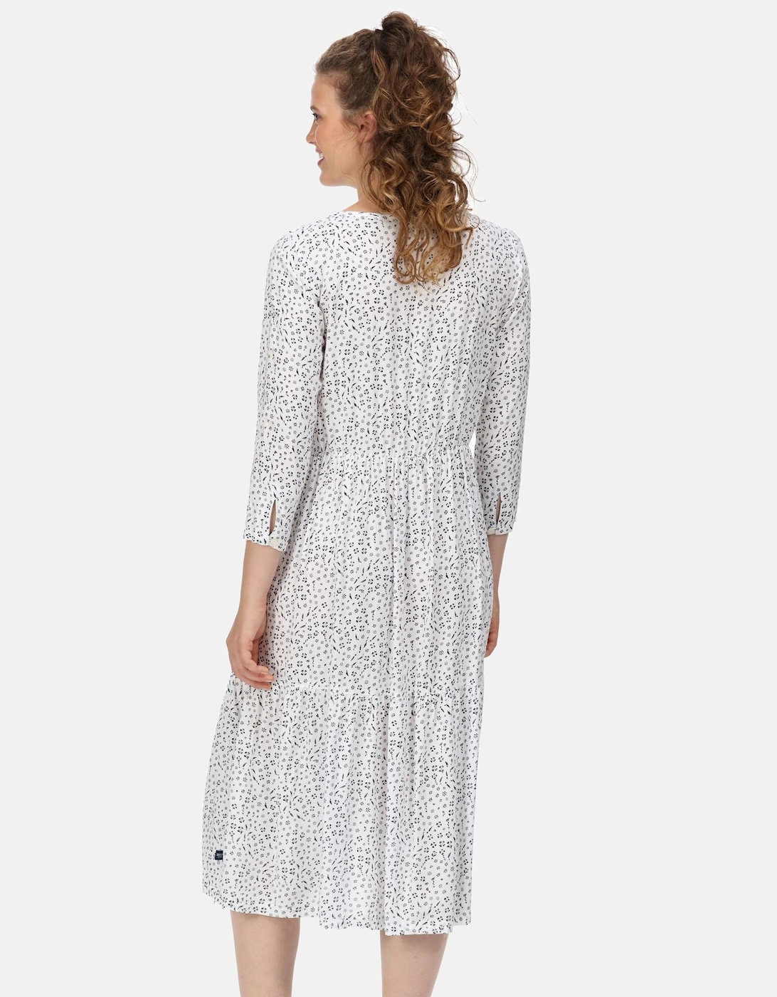 Womens/Ladies Briella Ditsy Print Long-Sleeved Casual Dress