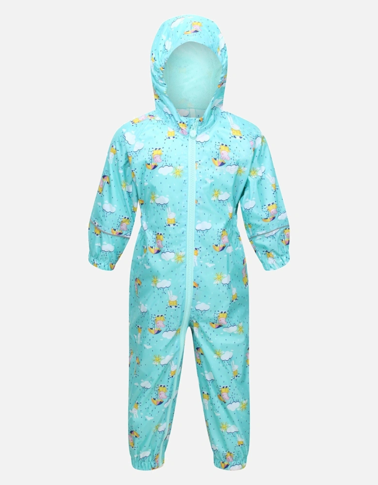 Childrens/Kids Pobble Peppa Pig Clouds Waterproof Puddle Suit