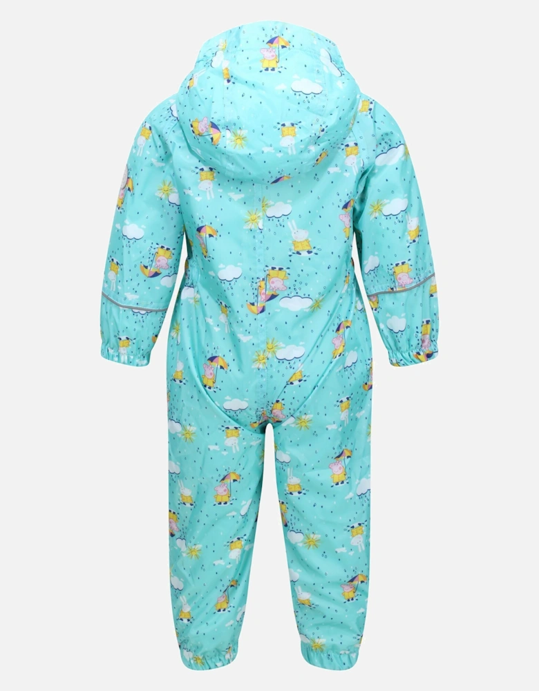 Childrens/Kids Pobble Peppa Pig Clouds Waterproof Puddle Suit