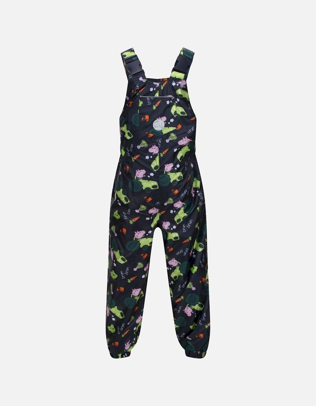 Childrens/Kids Muddy Puddle Peppa Pig Dungarees, 6 of 5