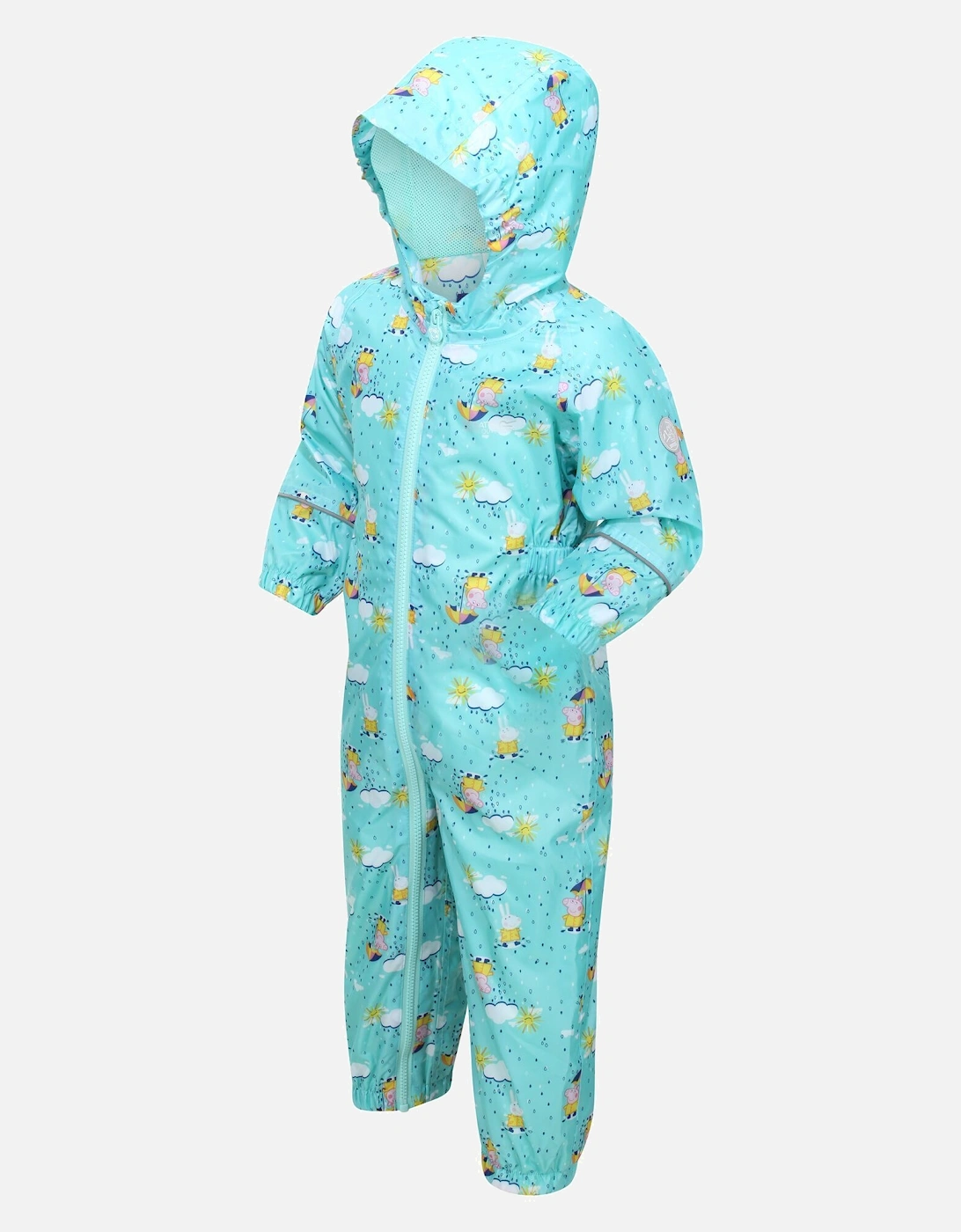 Childrens/Kids Pobble Peppa Pig Clouds Waterproof Puddle Suit