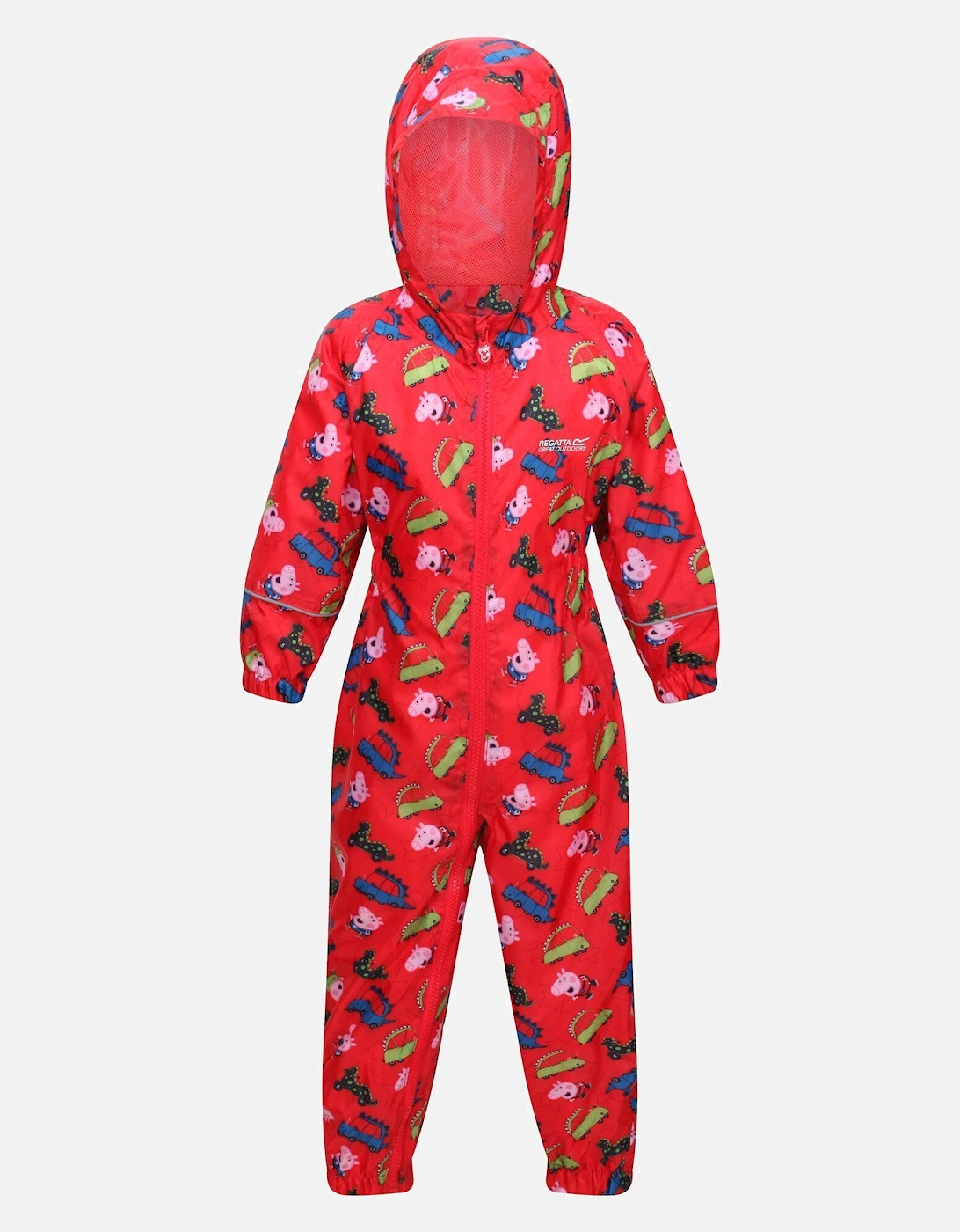 Childrens/Kids Pobble Peppa Pig Dinosaur Waterproof Puddle Suit, 6 of 5
