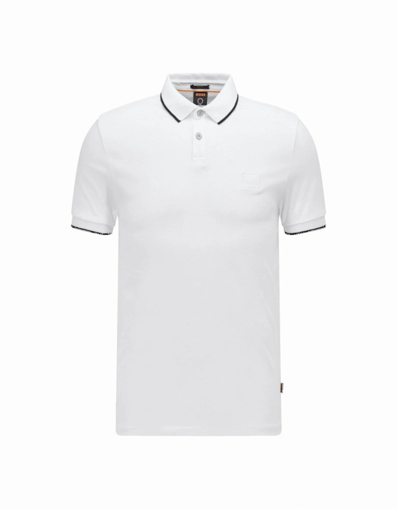 Men's White Passertip Polo Shirt