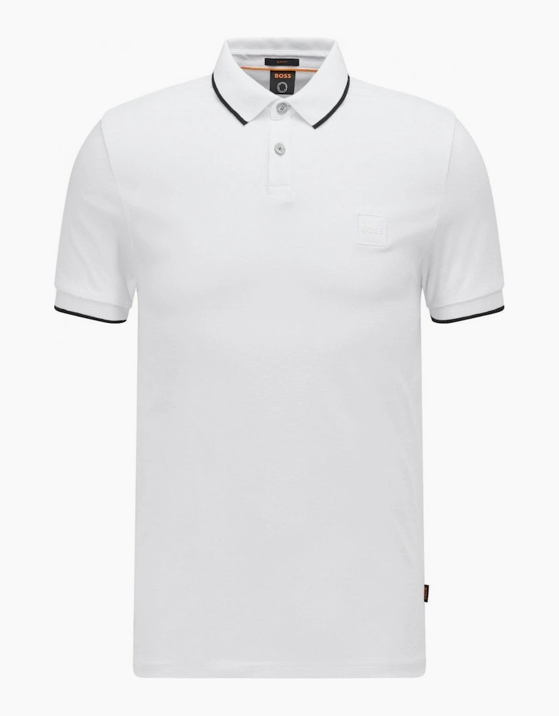 Hugo Boss Men's White Passertip Polo Shirt - Size: 38