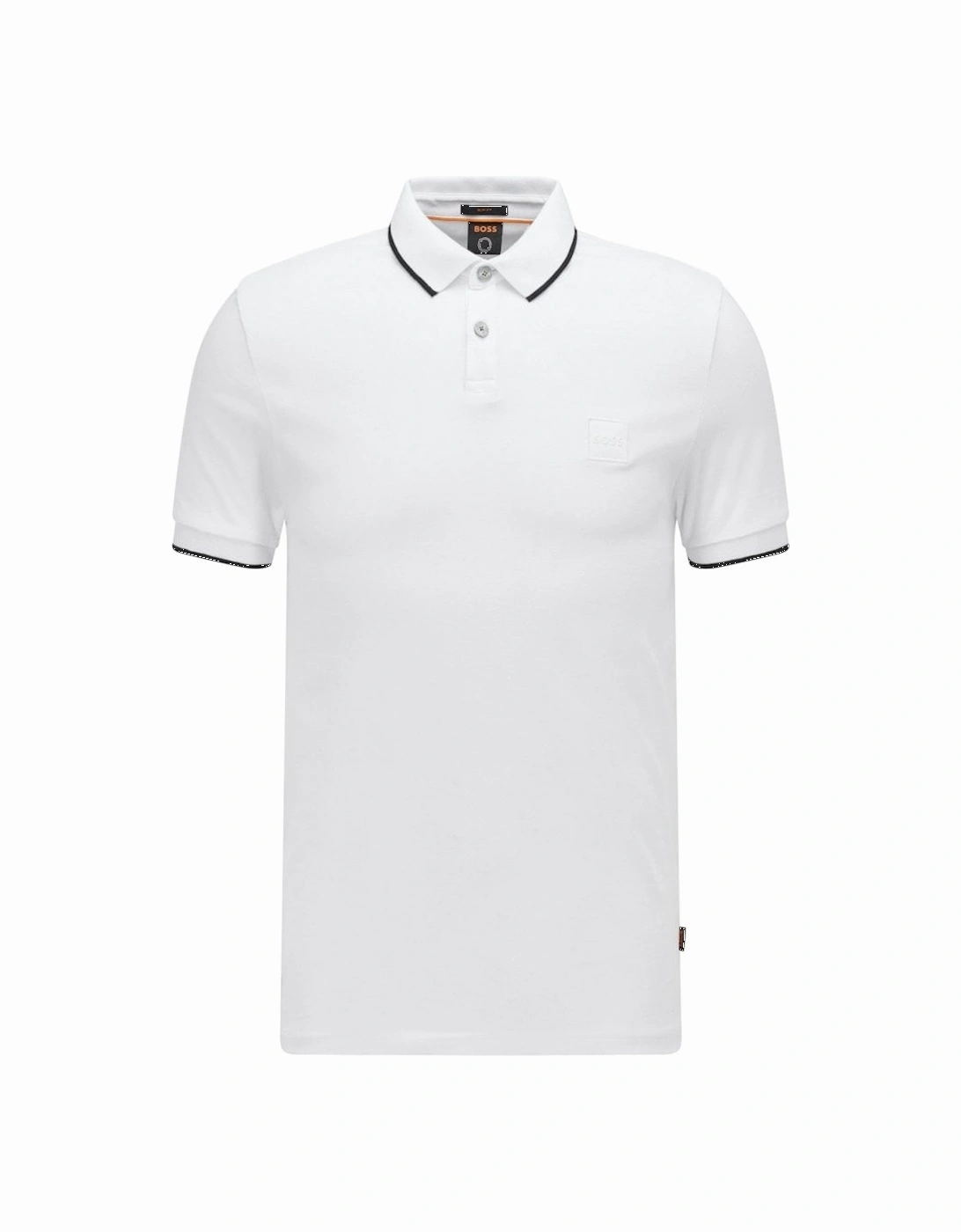Men's White Passertip Polo Shirt, 2 of 1