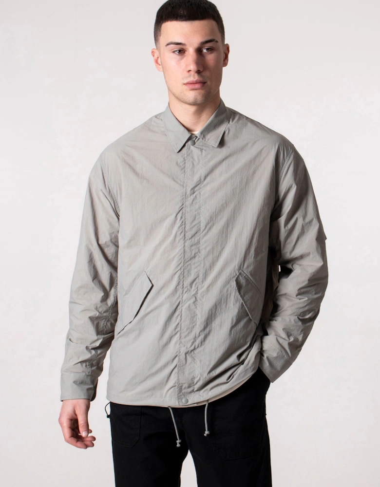 Relaxed Fit Fishtail Overshirt