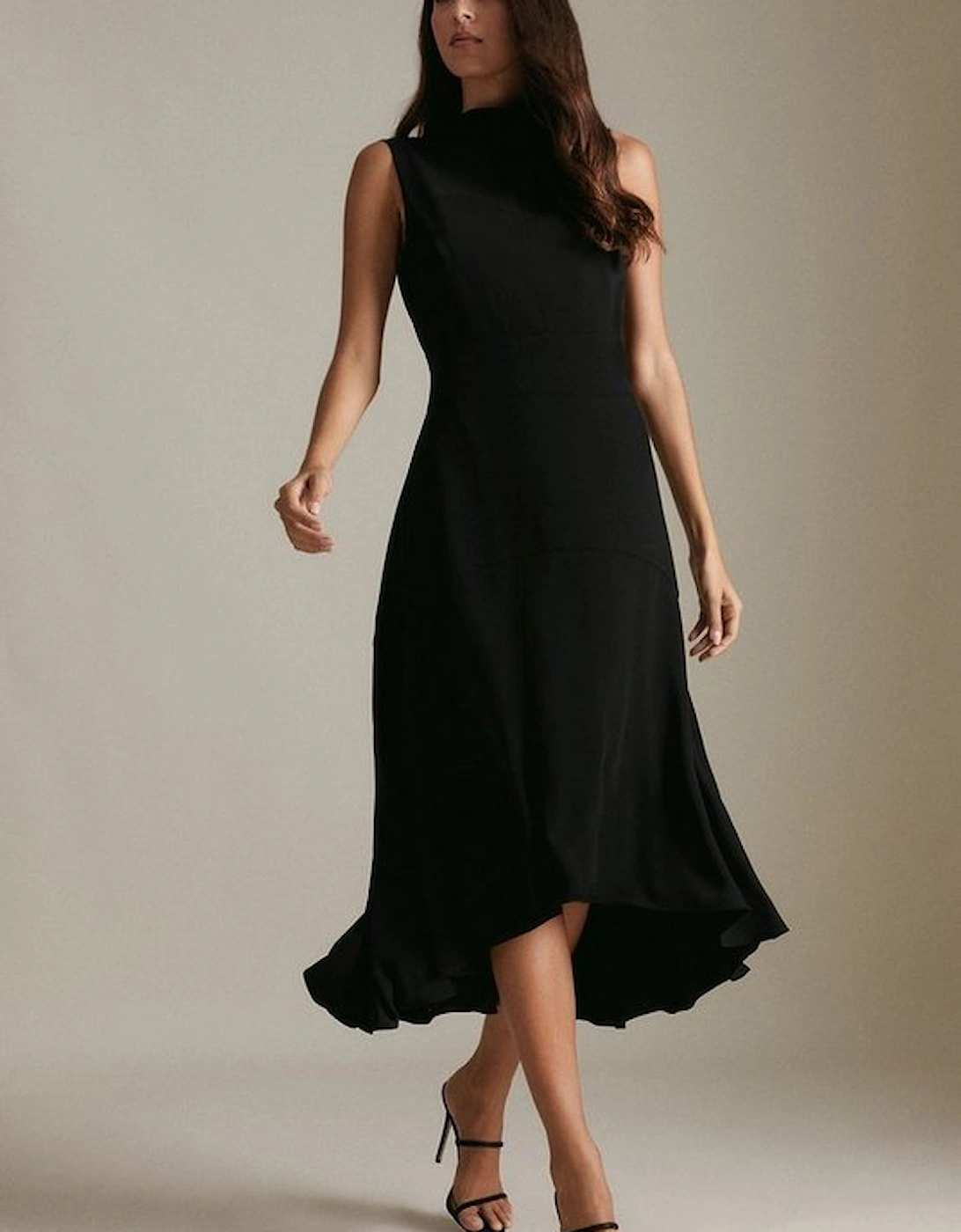 Soft Tailored High Low Midi Dress, 2 of 1