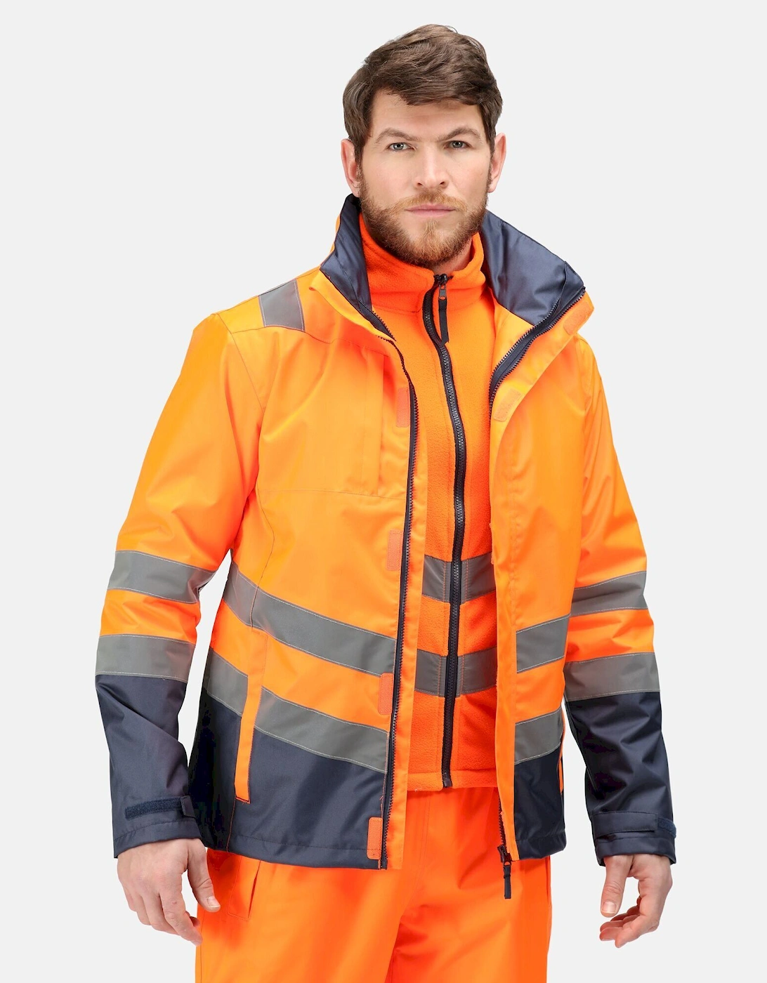 Mens Pro 3 in 1 Hi-Vis Jacket