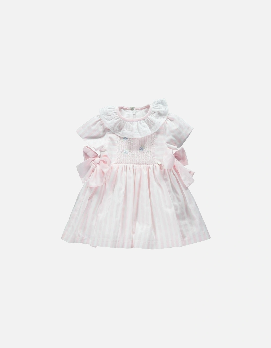 Baby Girls Candy Stripe Bow Dress, 3 of 2