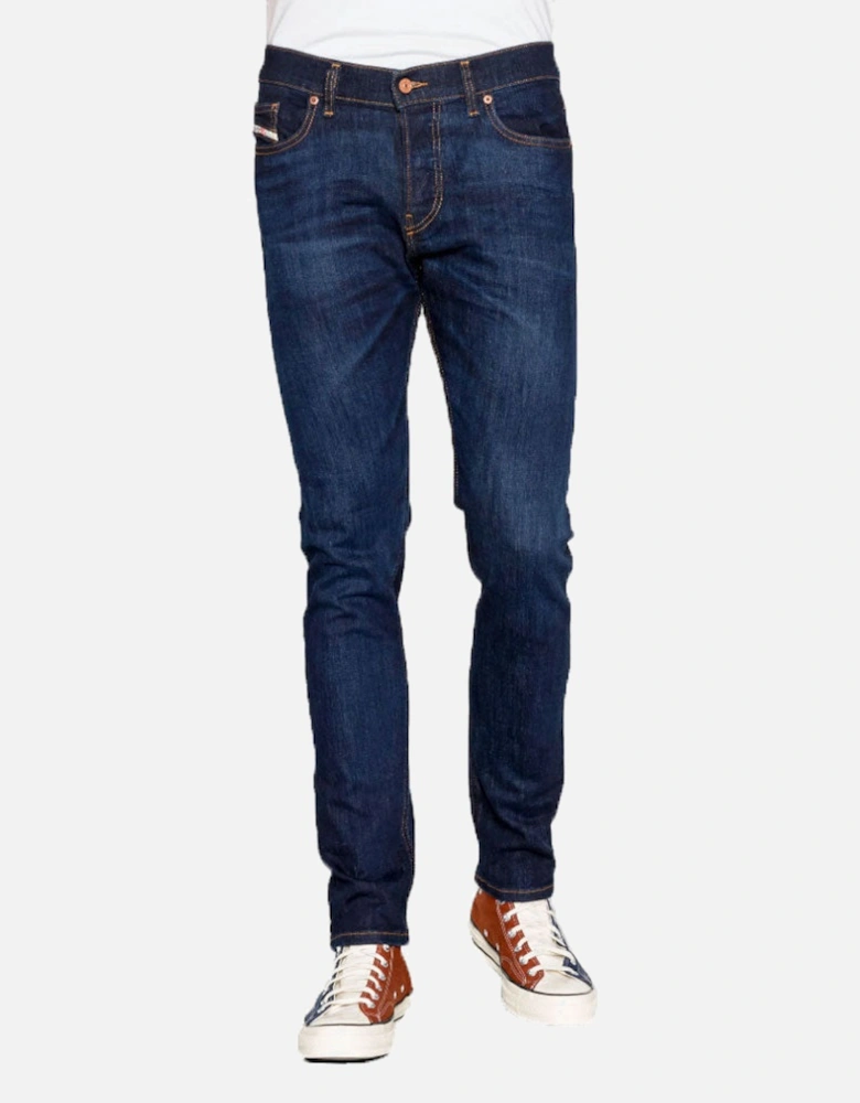 D-Luster 0GDAO Slim Stretch Jeans - Dark blue