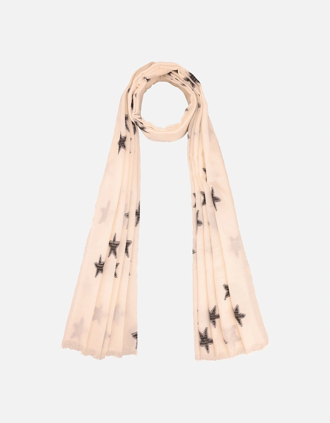 Cashmere and Silk Blend Star Design Scarf Wrap, 3 of 2