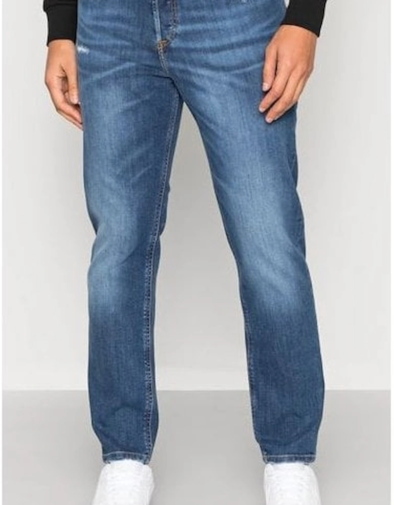 2005 D-FINING Regular Fit Distressed Blue Jeans
