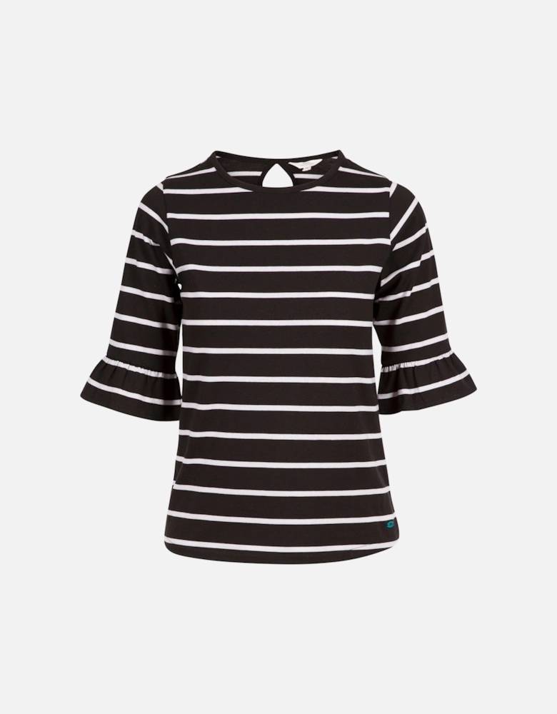 Womens/Ladies Hokku Contrast Striped T-Shirt