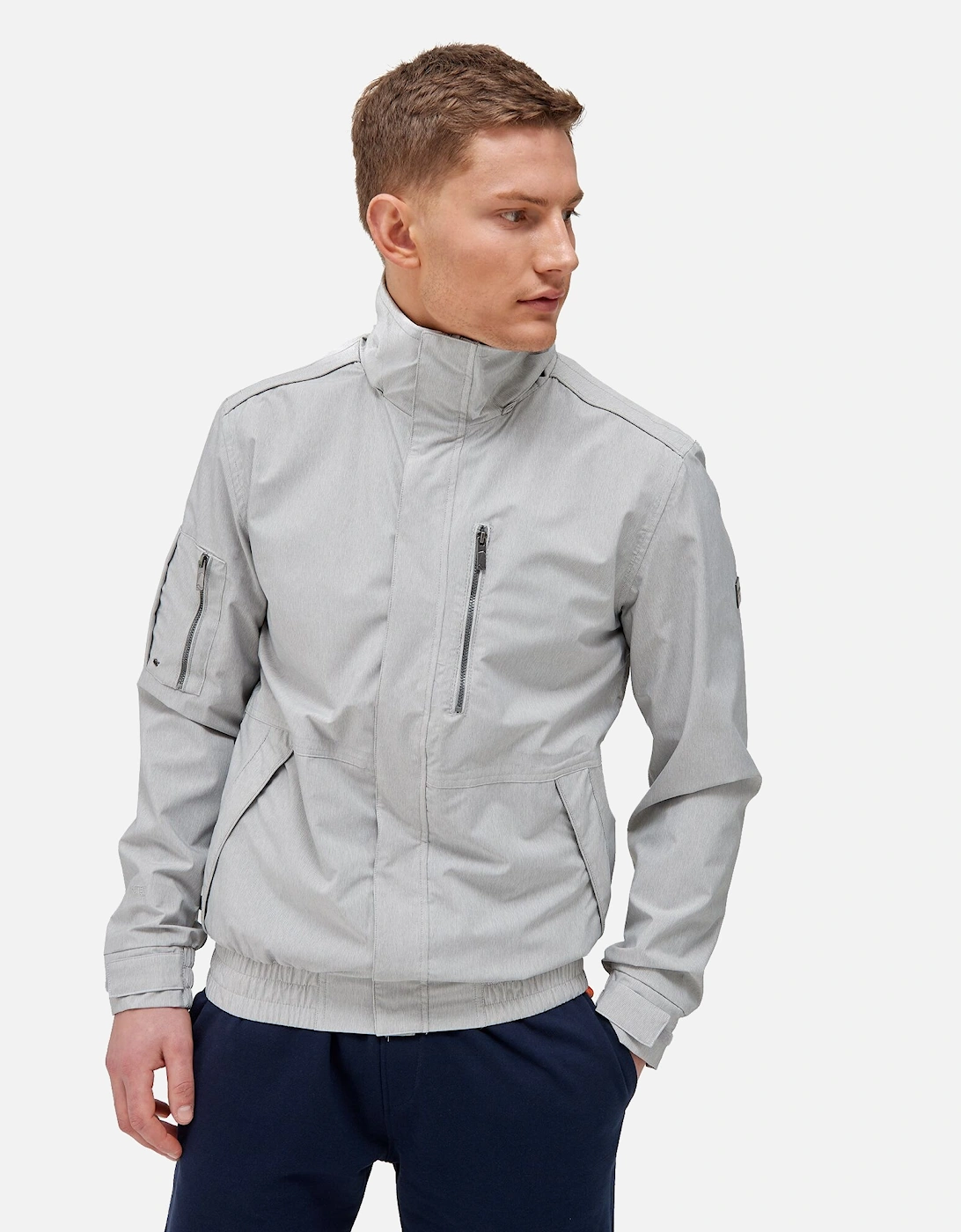 Mens Feelding Linear Waterproof Bomber Jacket