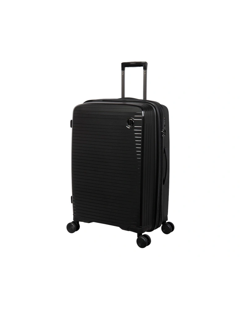 Spontaneous Black Medium Expandable Hardshell 8 Wheel Suitcase