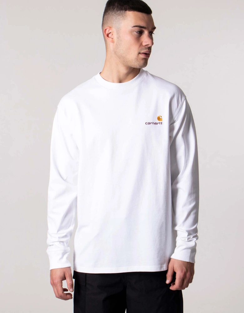 Long Sleeve Relaxed Fit American Script T-Shirt