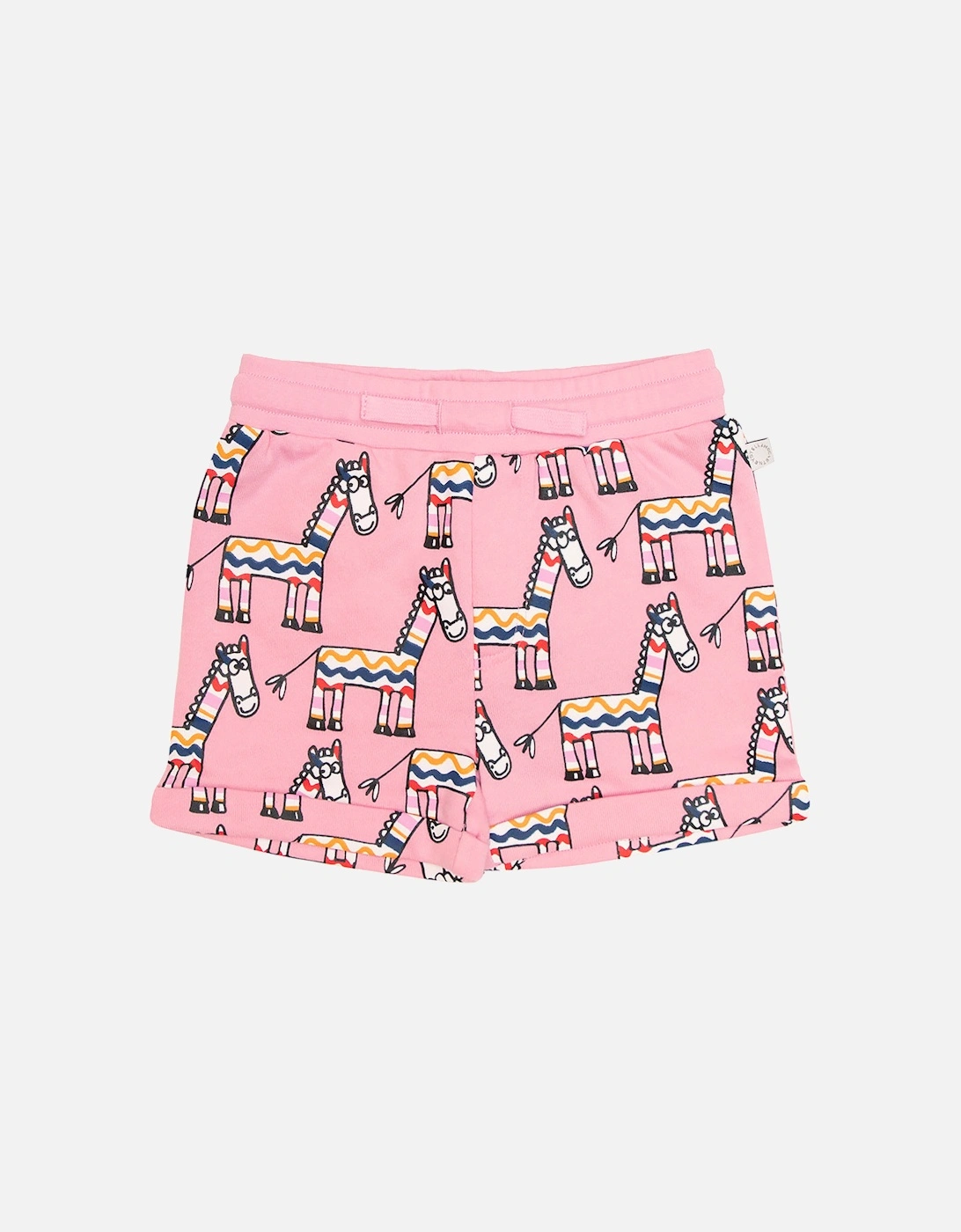 Baby Girls Zebra Print Shorts Pink, 4 of 3