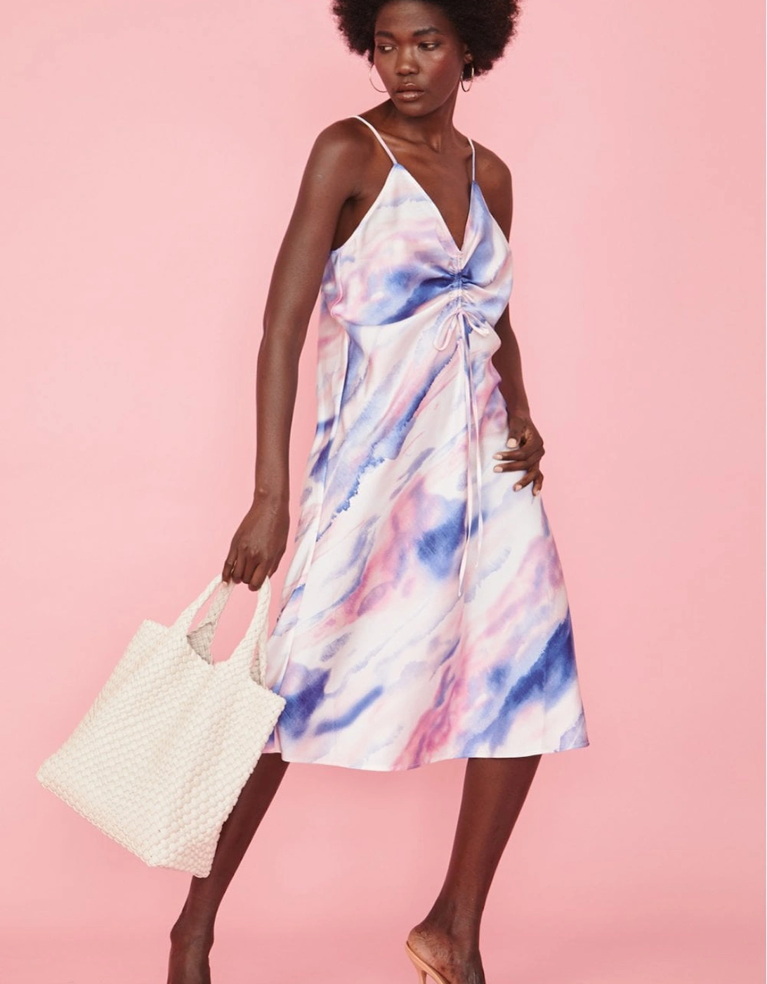 Tie Dye Ruffle Cami Dress, 4 of 3