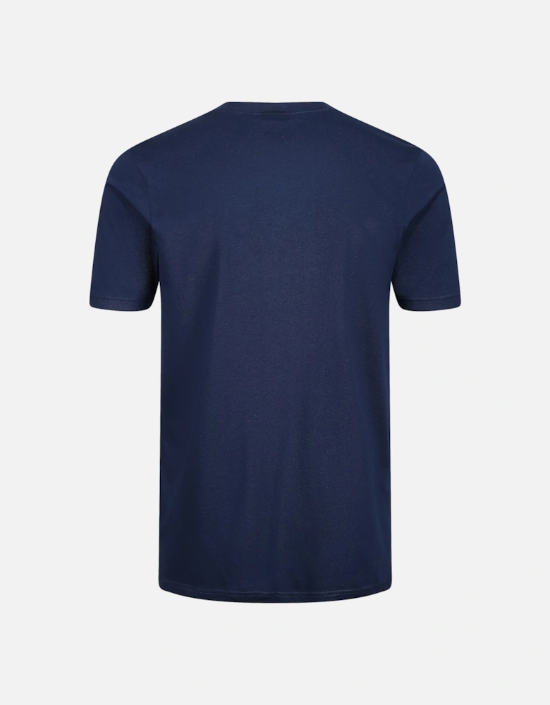 Banlo Twin Stripe Ringer Men's T-Shirt | Navy