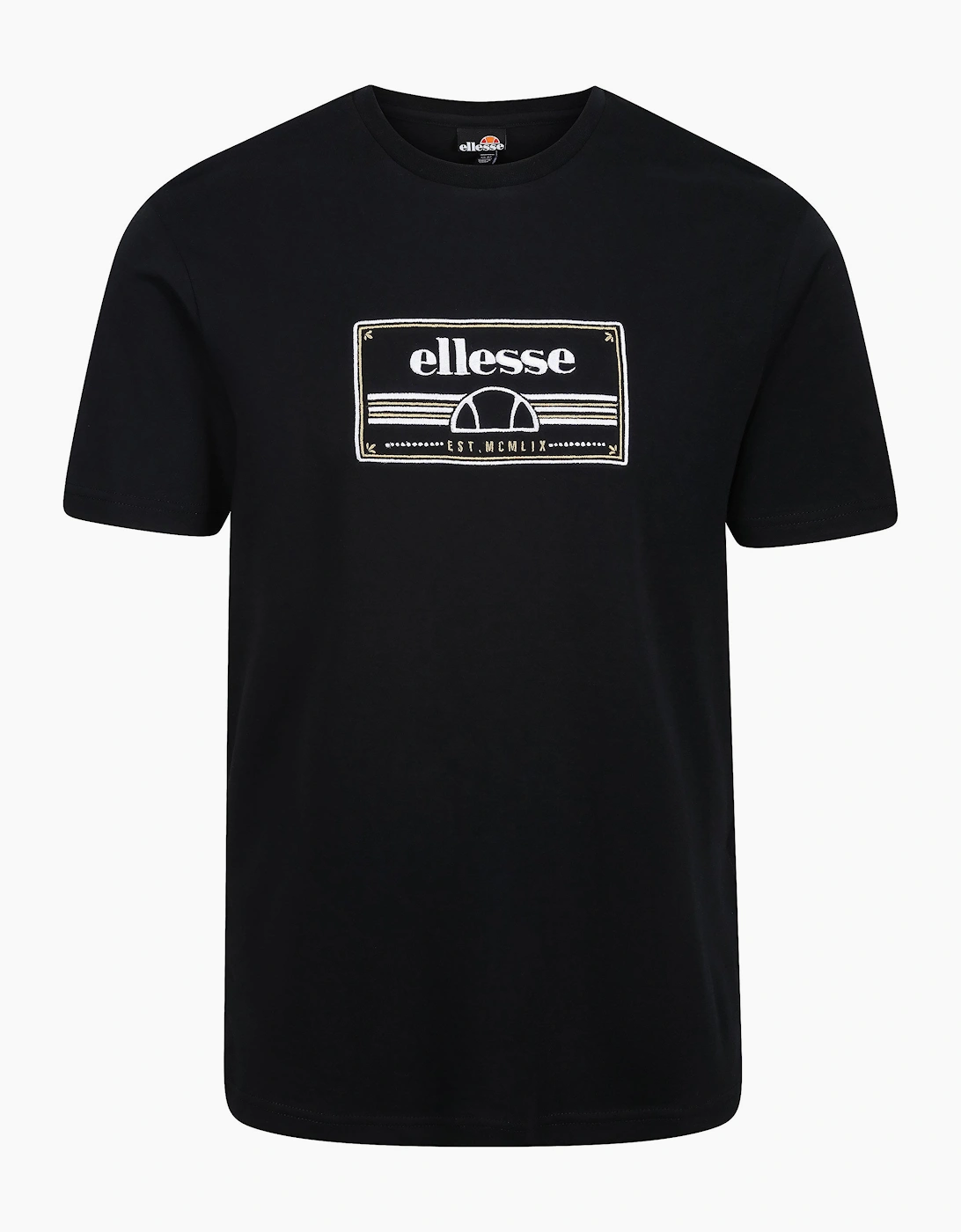 Ellesse Men's Rochetta Men's Crew Neck Logo T-Shirt | Black - Size: 36
