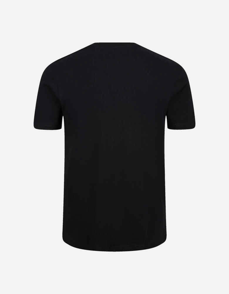 Rochetta Men's Crew Neck Logo T-Shirt | Black
